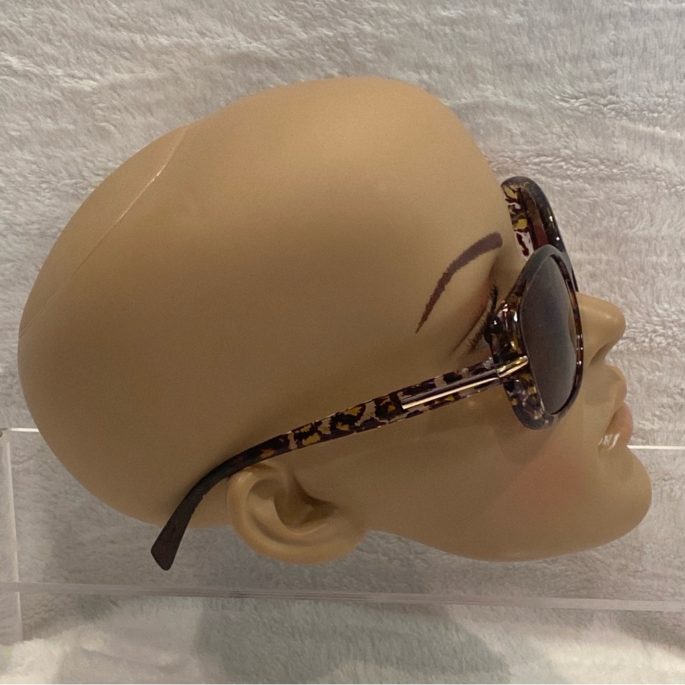Betsey Johnson Gabi Oversized Brown Leopard Print Frames Sunnies Sunglasses NWT - Picture 3 of 9